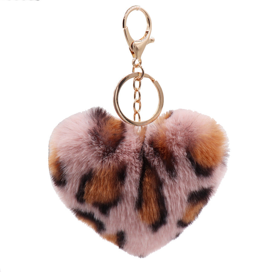 Heart Keychain Fashion Women's Plush