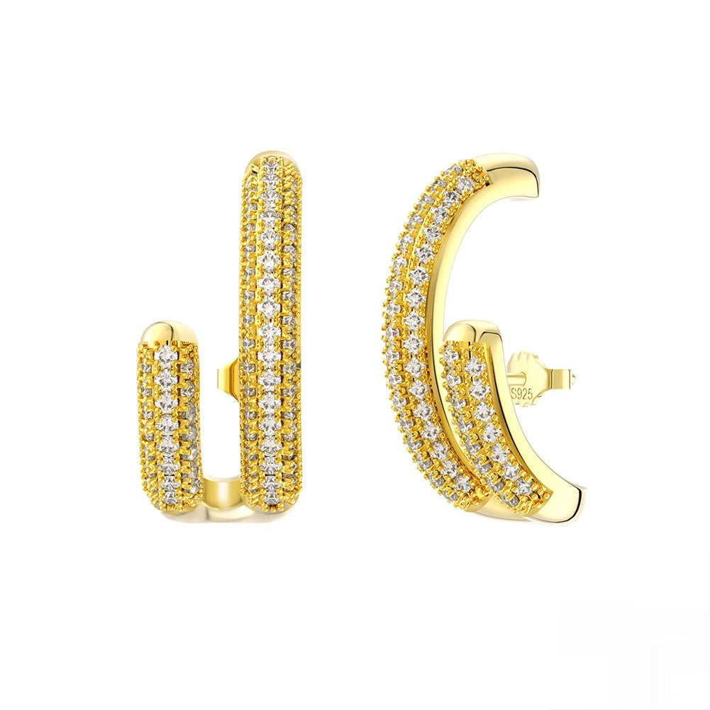 Special-interest Design C- Shaped All-match Temperament Earrings