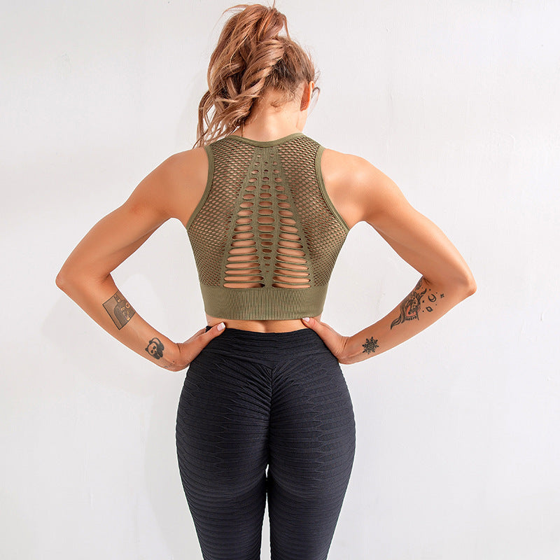 Vrouwen Sportbeha Sexy Brathable Mesh Sporttop