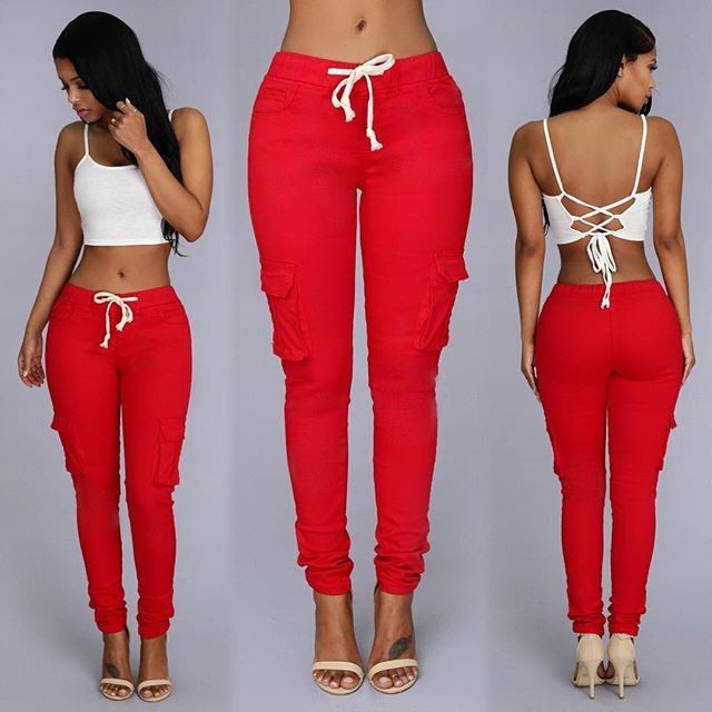 Multi-bag casual broek voor dames