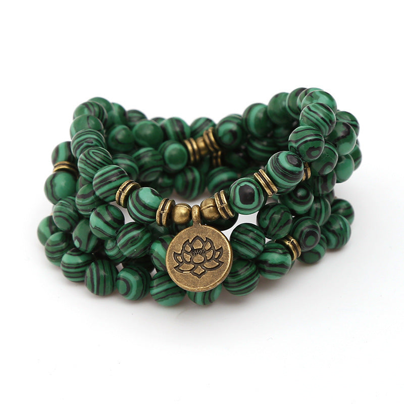 New Natural Pallisandro Classico Bracelet 108 Lotus Pendant Bracelets