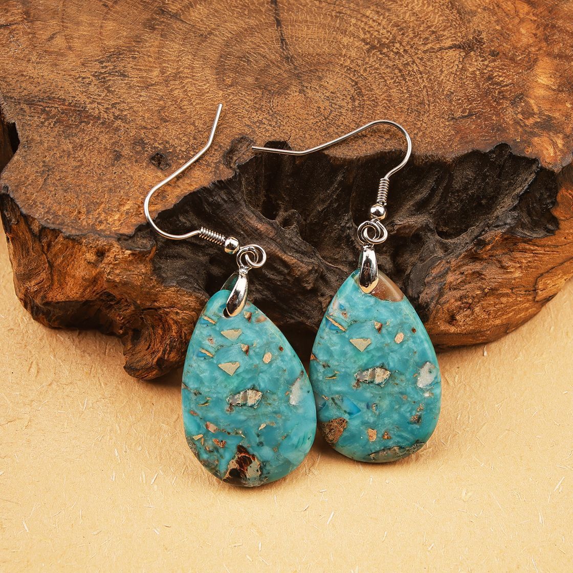 Women's Natural Stone Simple Earrings
