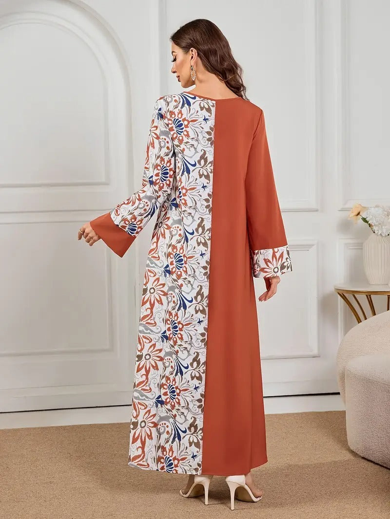 Lange rok met print voor dames - Polyestervezel, machinewasbaar, ondoorzichtig