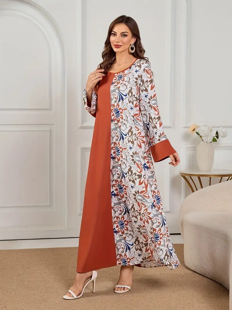 Lange rok met print voor dames - Polyestervezel, machinewasbaar, ondoorzichtig