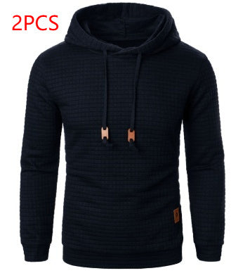 Heren Jacquard Trui Lange mouwen Hoodie Warme Kleur Capuchon Sport Top