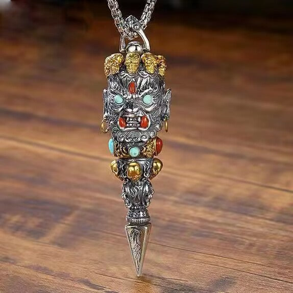 Domineering Personalized Ethnic Style Distressed Pendant Pendant