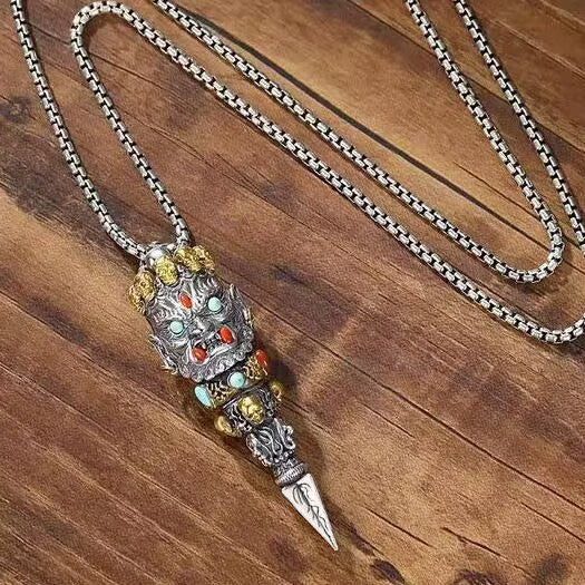 Domineering Personalized Ethnic Style Distressed Pendant Pendant