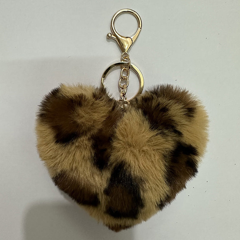 Heart Keychain Fashion Women's Plush