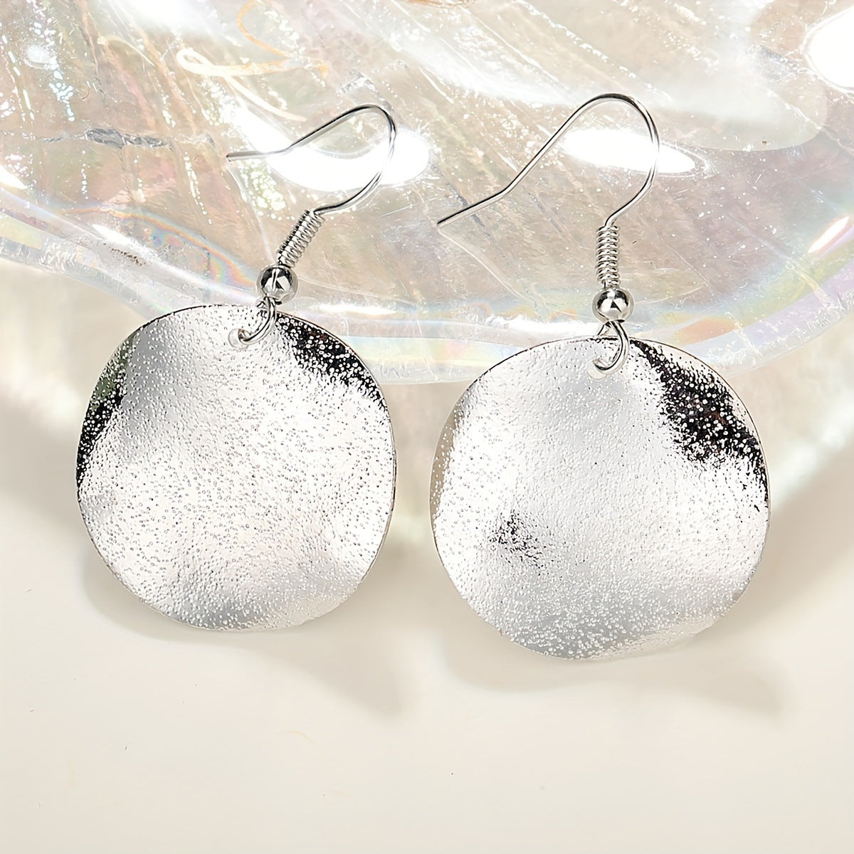 Women's Jewelry Shaped Coin Circle Earrings Simple Fashion Women's Earrings