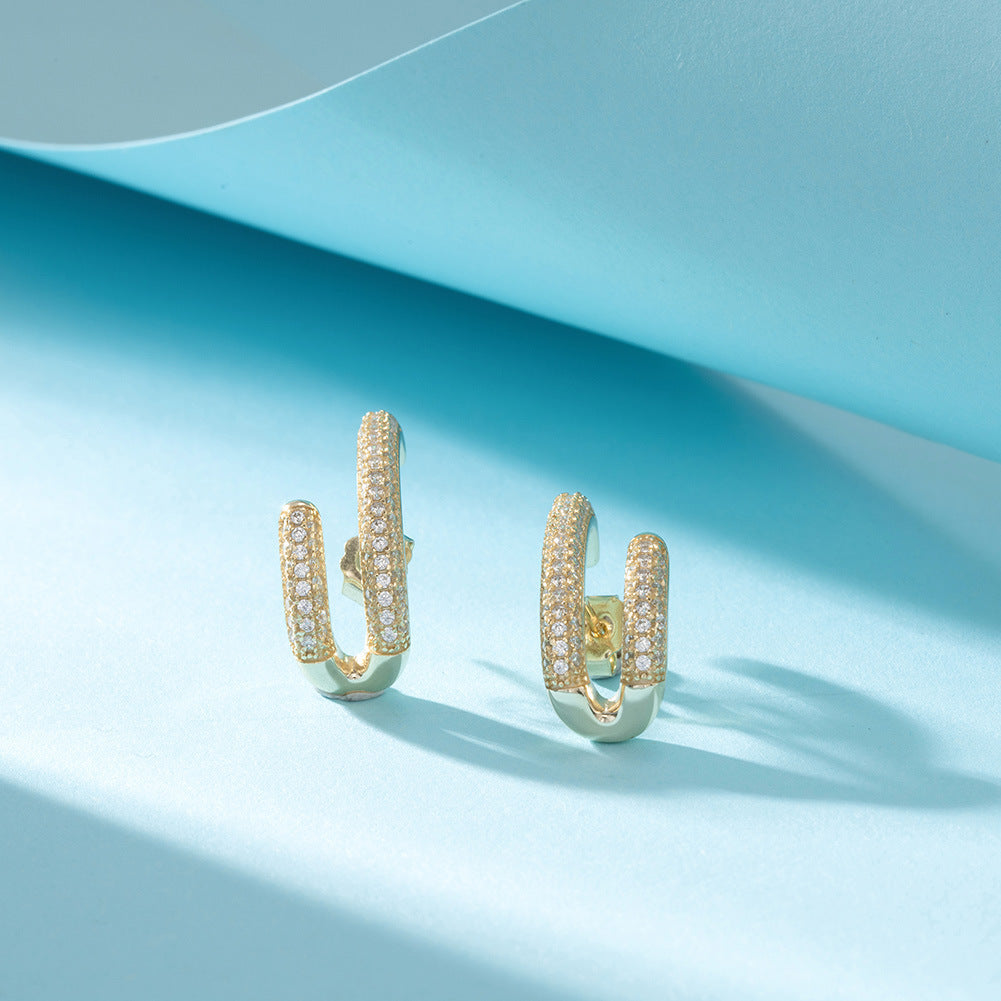 Special-interest Design C- Shaped All-match Temperament Earrings