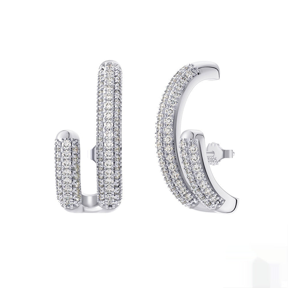 Special-interest Design C- Shaped All-match Temperament Earrings
