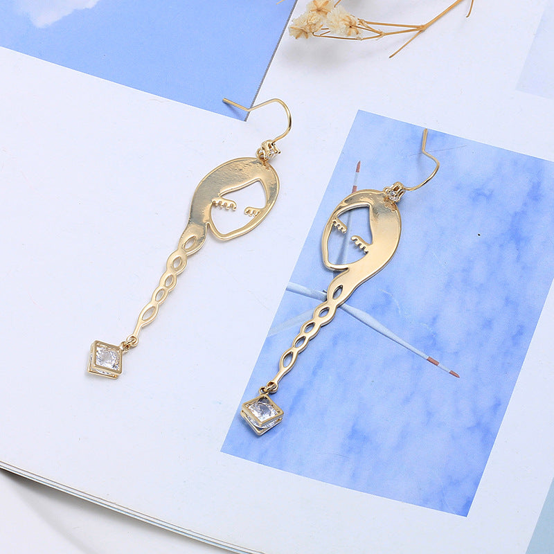 Fashion Office Lady Style Euros MAYSU Ring Earrings Women