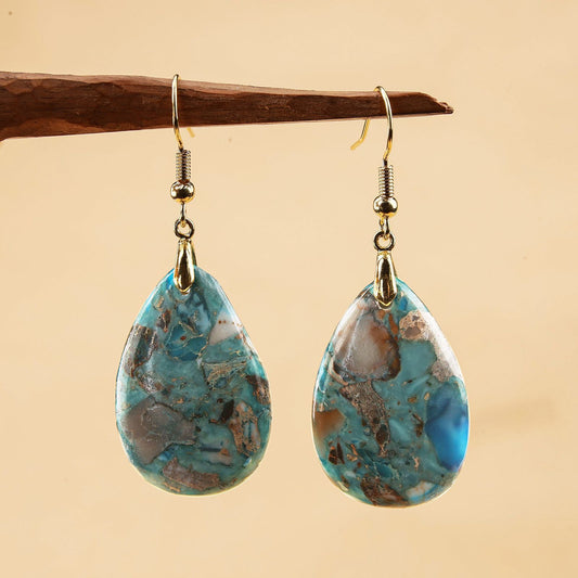 Women's Natural Stone Simple Earrings