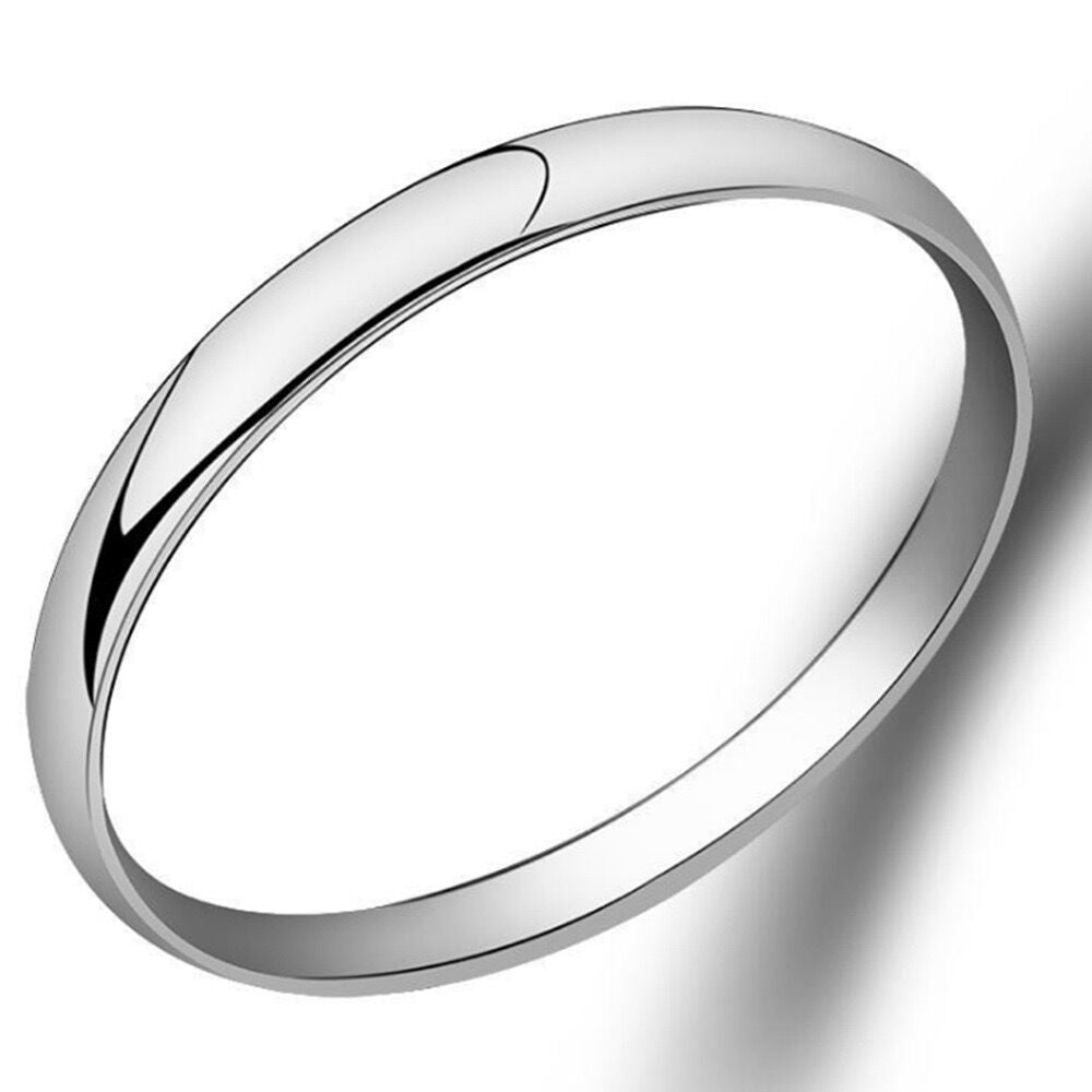 Silver-plated Simple Time Ring Bracelet