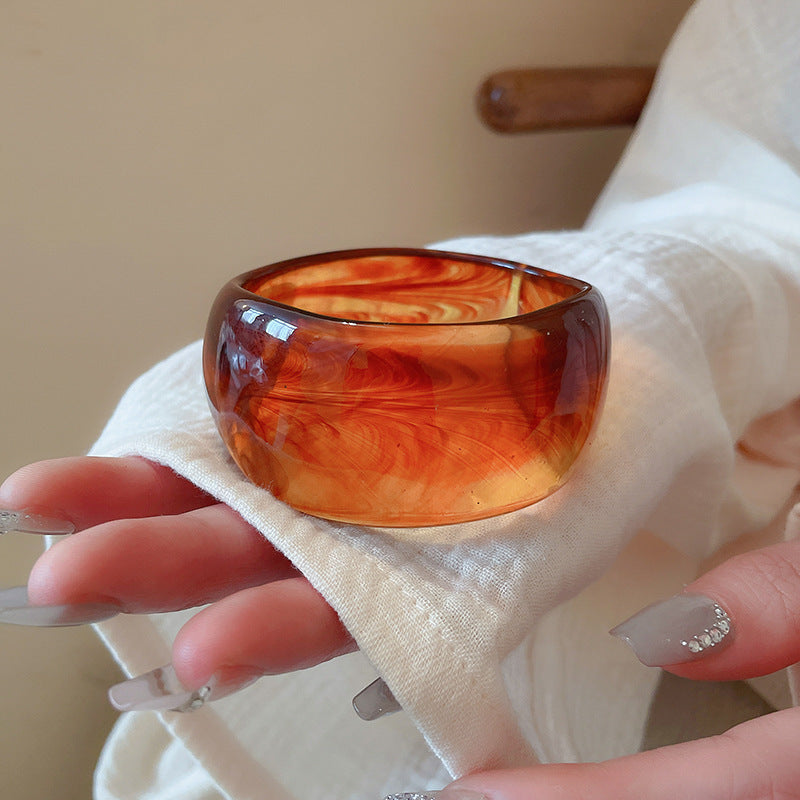 Irregular Blooming Wide Face Bracelet