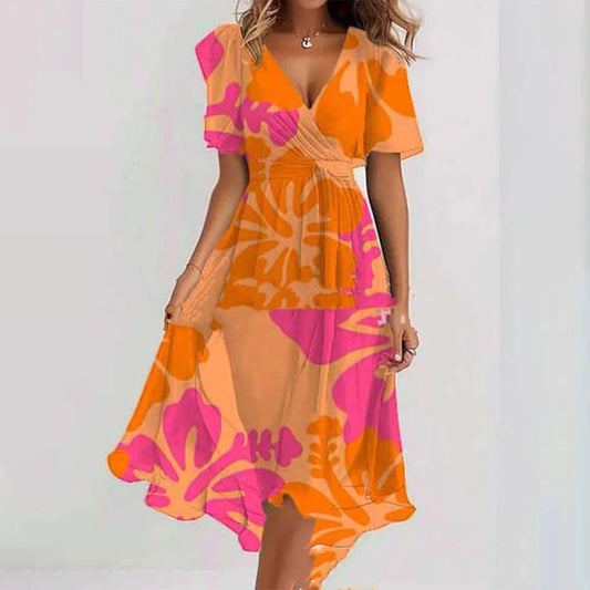 Printed Temperament Commute Dress