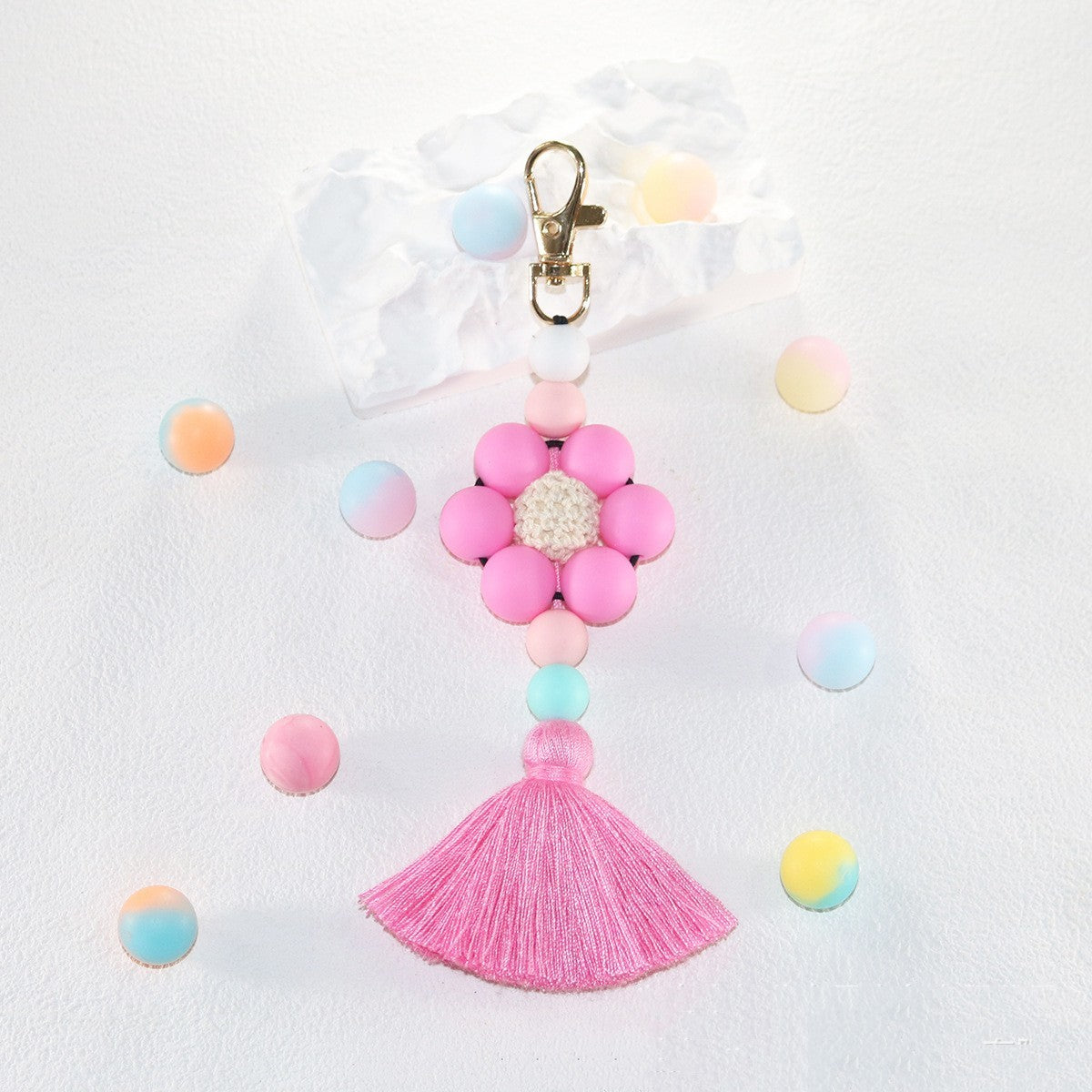 Creative Silicone Tassel Key Chain