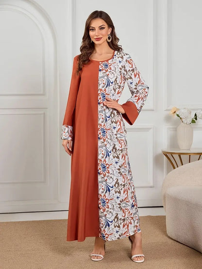 Lange rok met print voor dames - Polyestervezel, machinewasbaar, ondoorzichtig