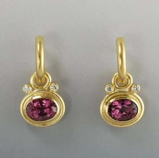 Retro Simple And Exaggerated Oval Women's Earrings