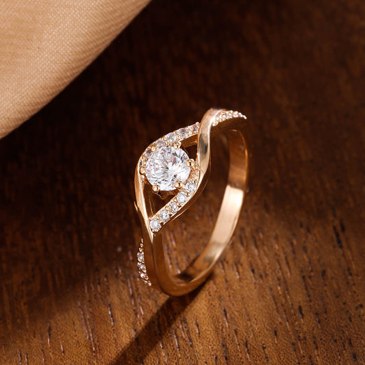 Snow Snowflake Micro Setting Ring