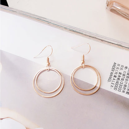 Metal Double-layer Geometric Small Circle