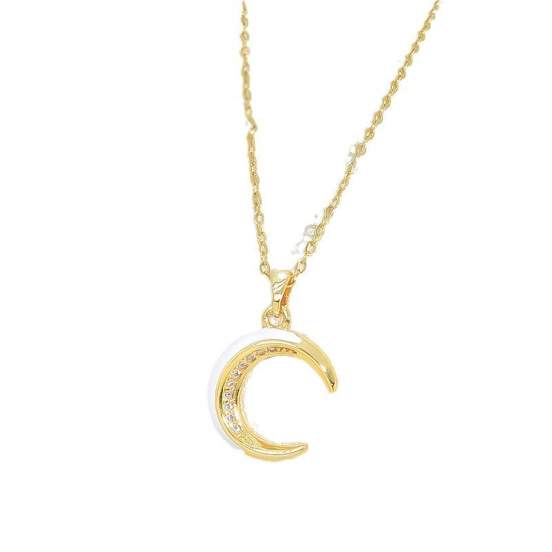 New Light Luxury And Simplicity Fashion All-match Moon Necklace For Women