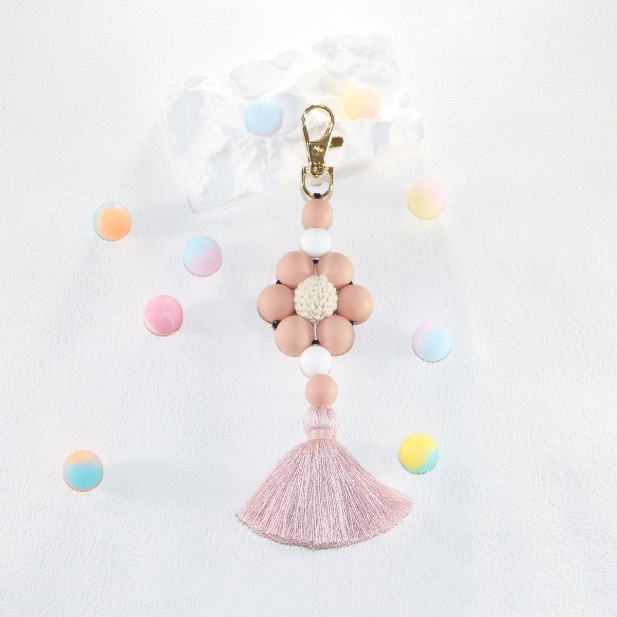 Creative Silicone Tassel Key Chain
