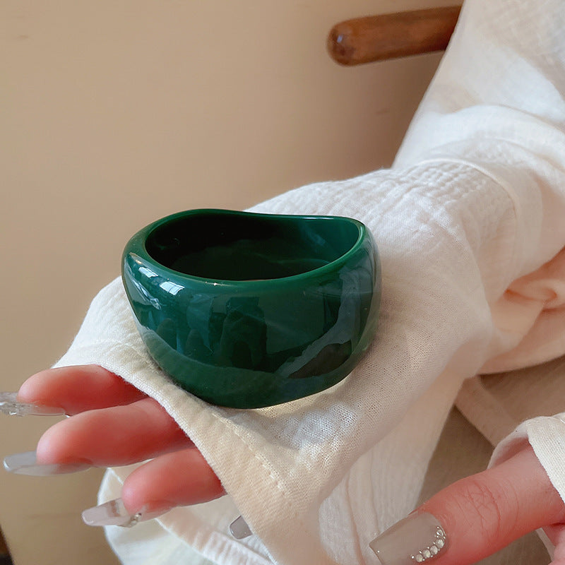 Irregular Blooming Wide Face Bracelet