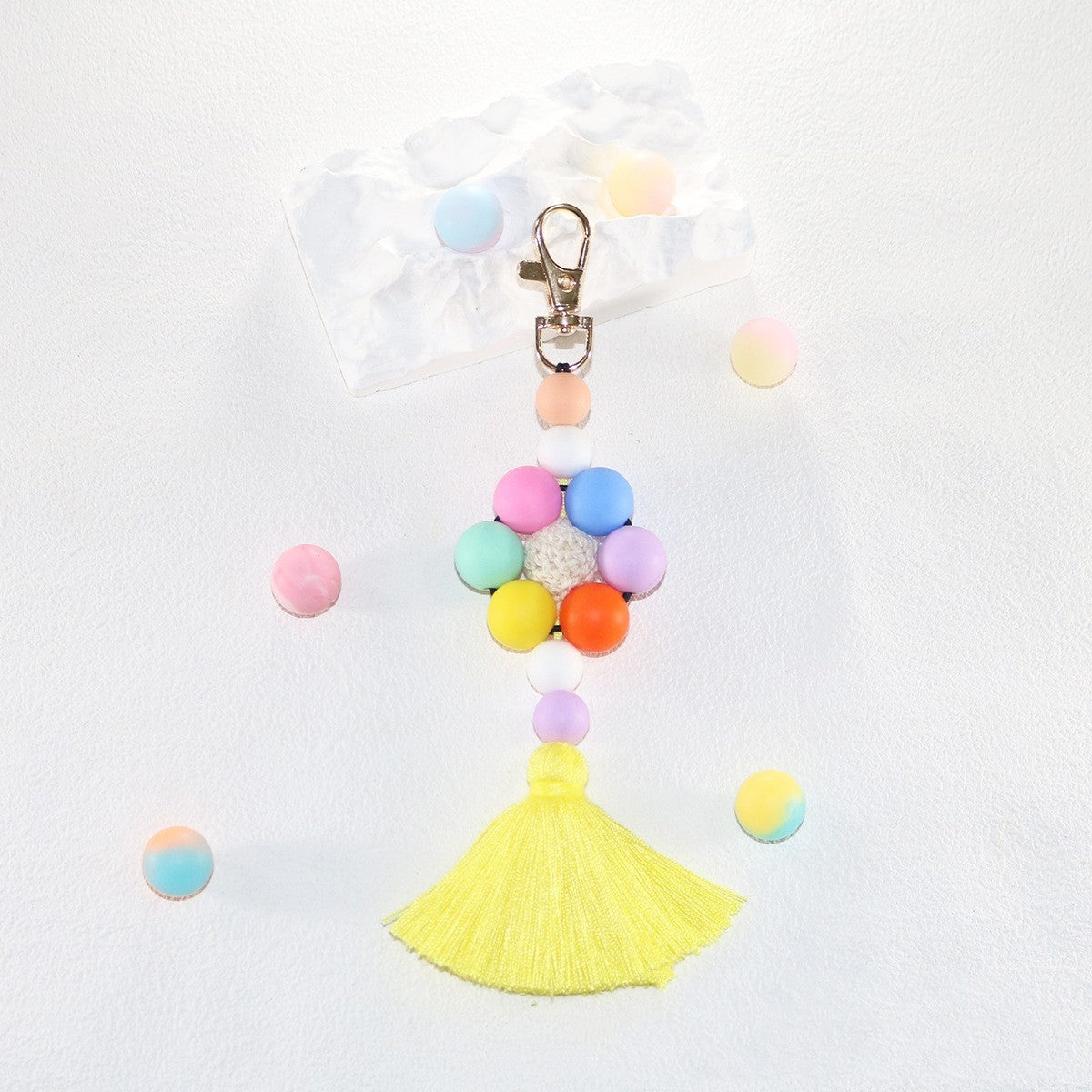 Creative Silicone Tassel Key Chain