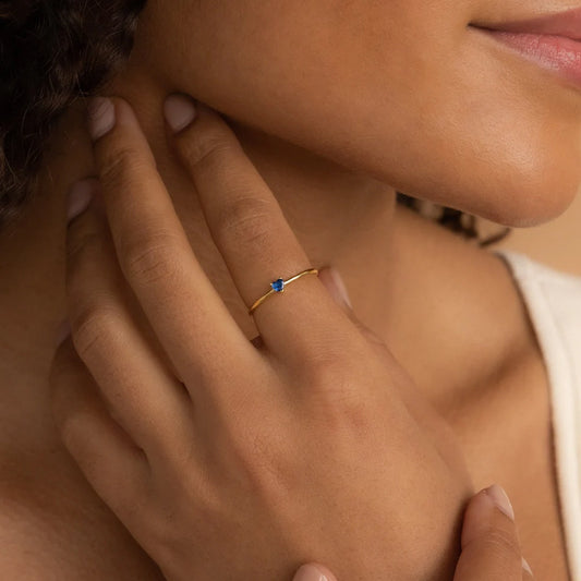 Peach Heart Zircon Ring Stainless Steel