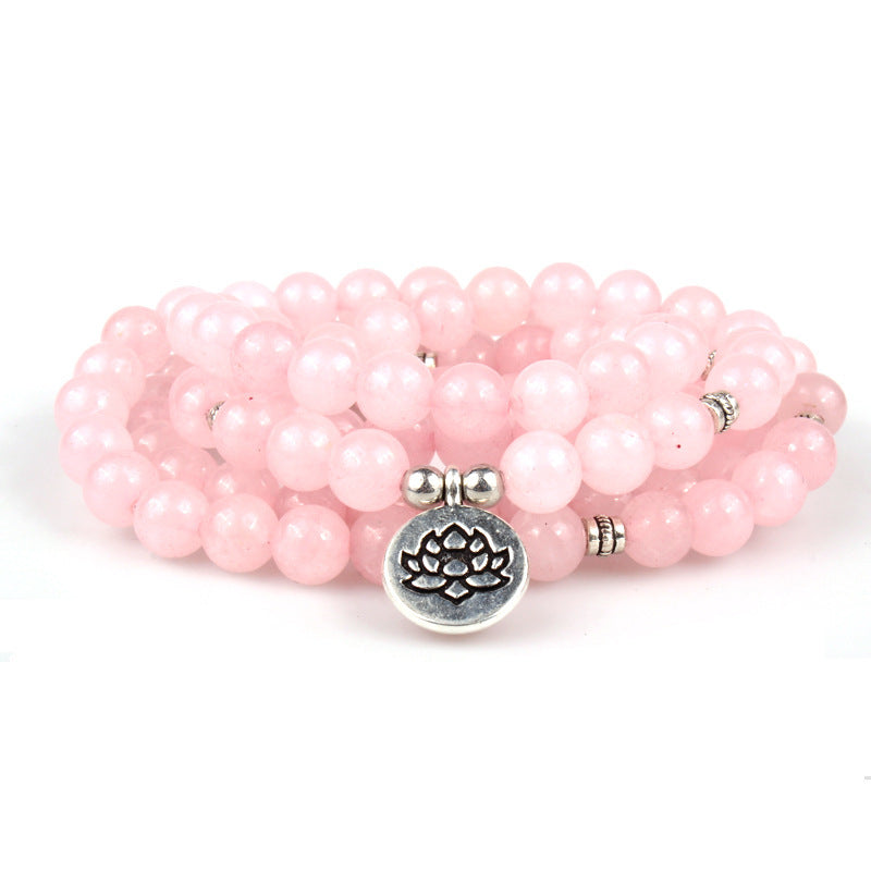 New Natural Pallisandro Classico Bracelet 108 Lotus Pendant Bracelets