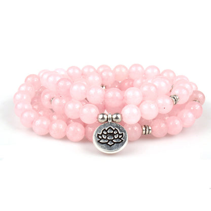 New Natural Pallisandro Classico Bracelet 108 Lotus Pendant Bracelets