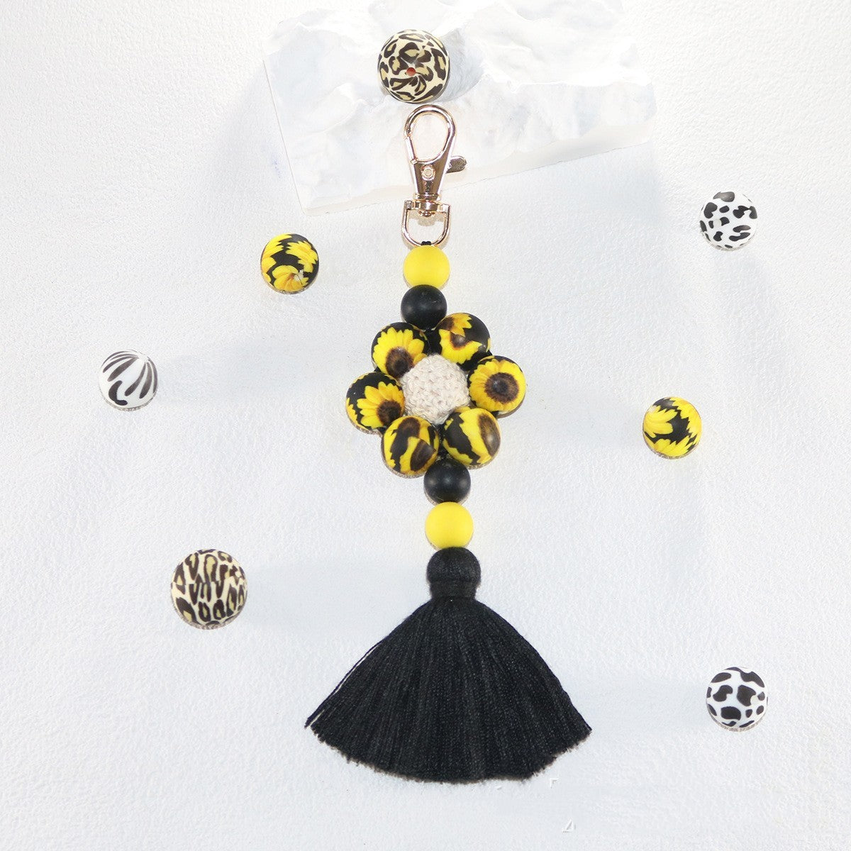 Creative Silicone Tassel Key Chain