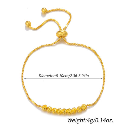 1 stuk gouden armband met trekkoord, modieuze bloemenkralen, geluksarmband voor dames