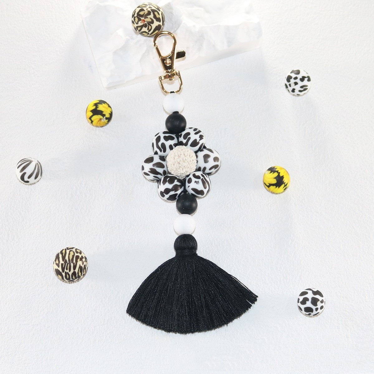 Creative Silicone Tassel Key Chain