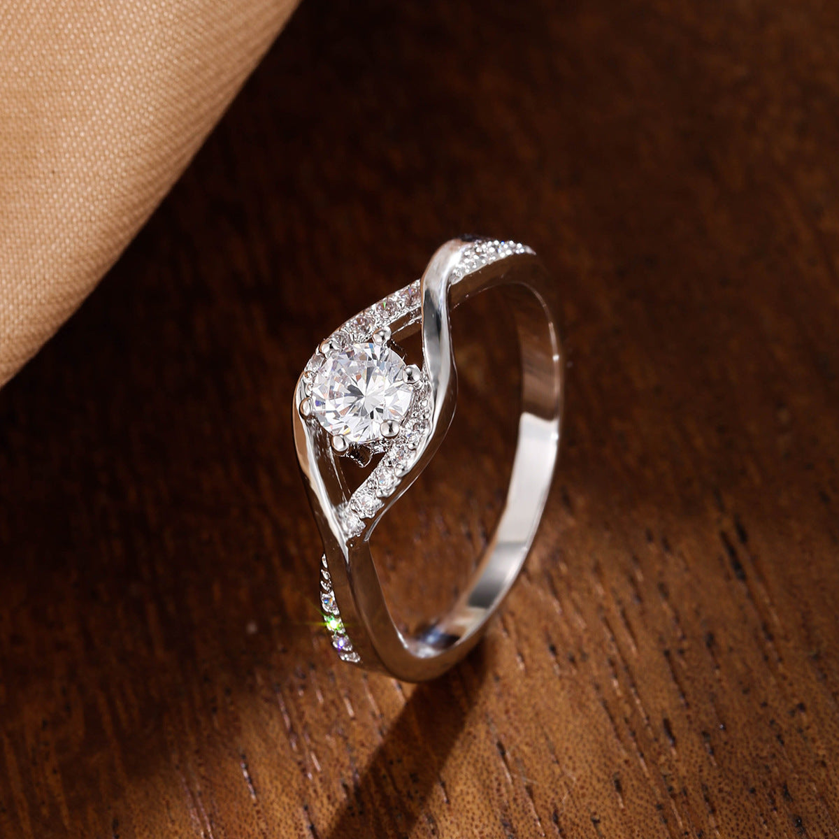 Snow Snowflake Micro Setting Ring