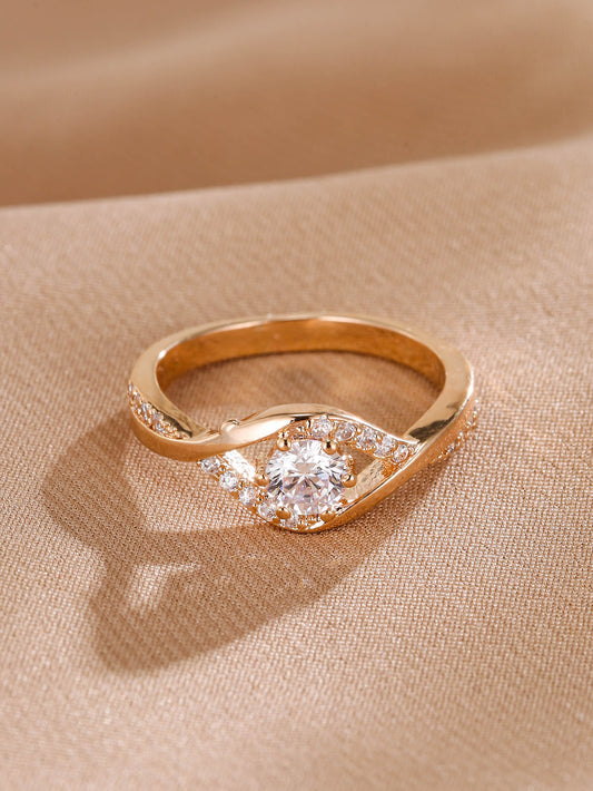 Snow Snowflake Micro Setting Ring