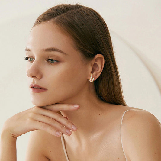 Special-interest Design C- Shaped All-match Temperament Earrings