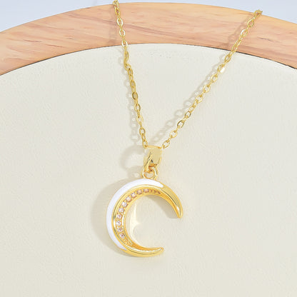 New Light Luxury And Simplicity Fashion All-match Moon Necklace For Women