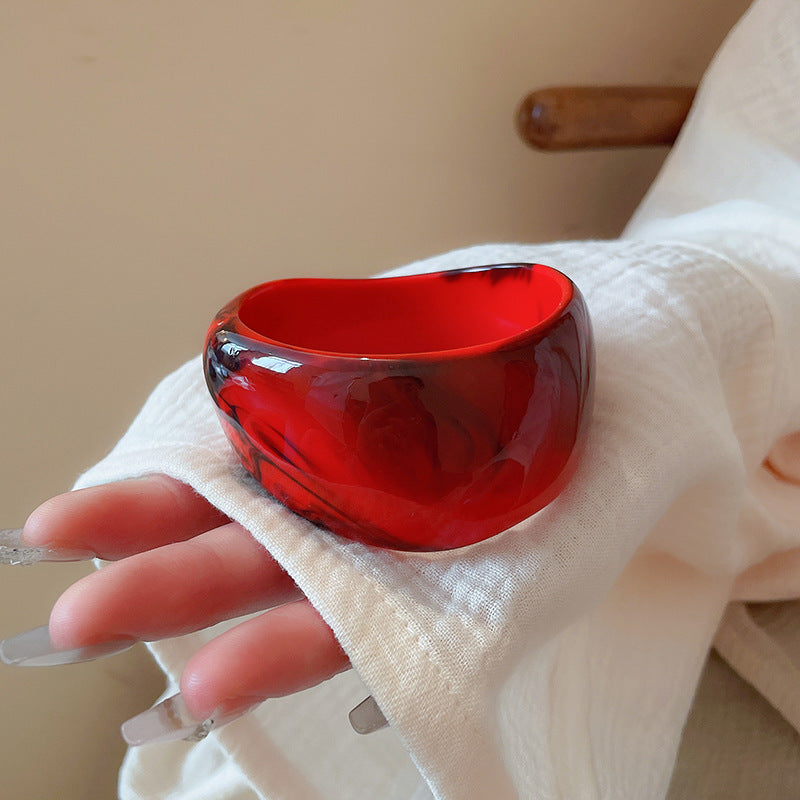 Irregular Blooming Wide Face Bracelet