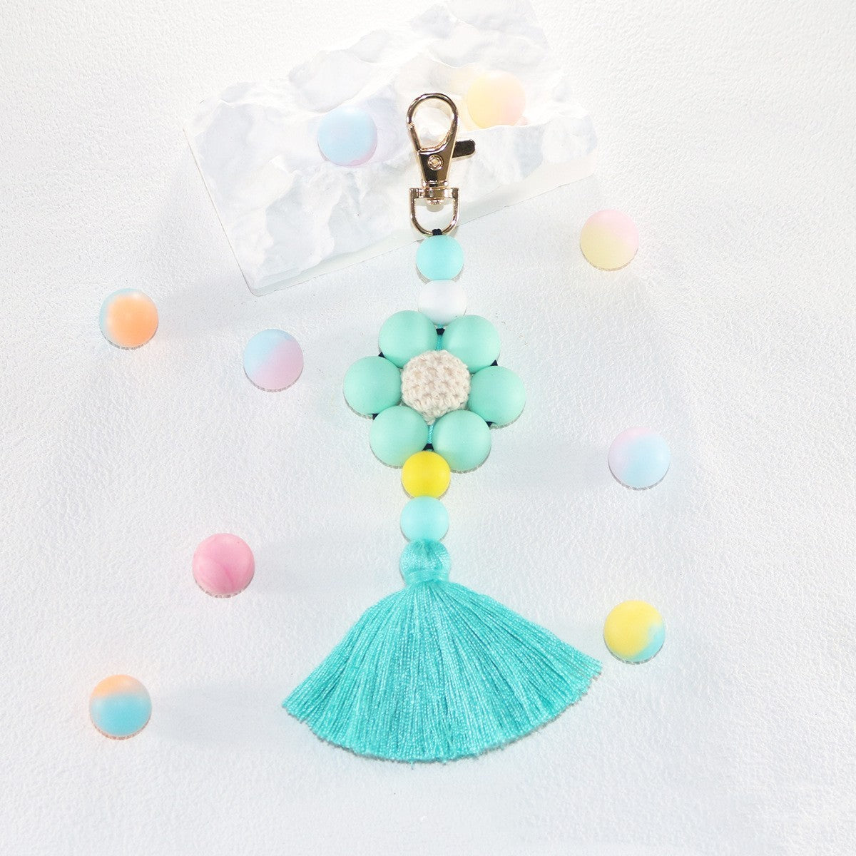 Creative Silicone Tassel Key Chain