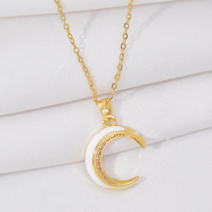 New Light Luxury And Simplicity Fashion All-match Moon Necklace For Women