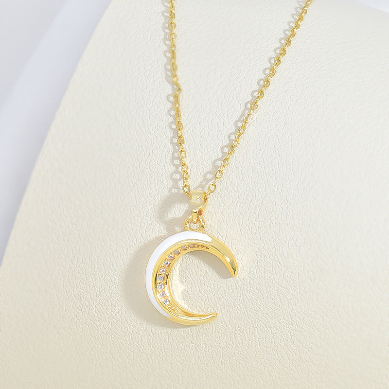 New Light Luxury And Simplicity Fashion All-match Moon Necklace For Women