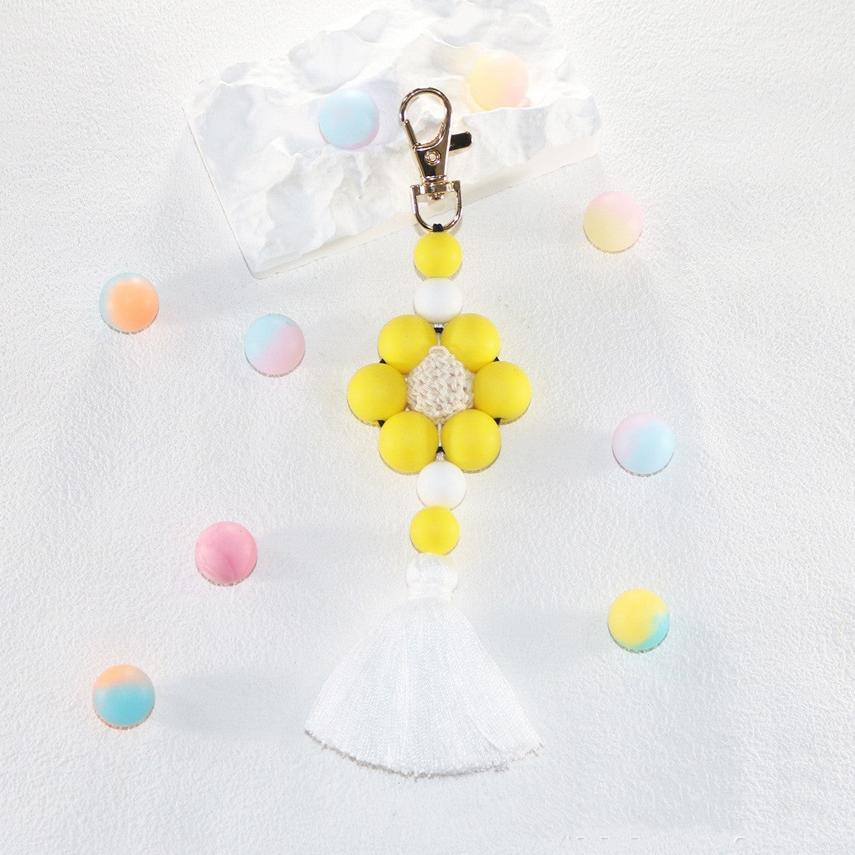 Creative Silicone Tassel Key Chain