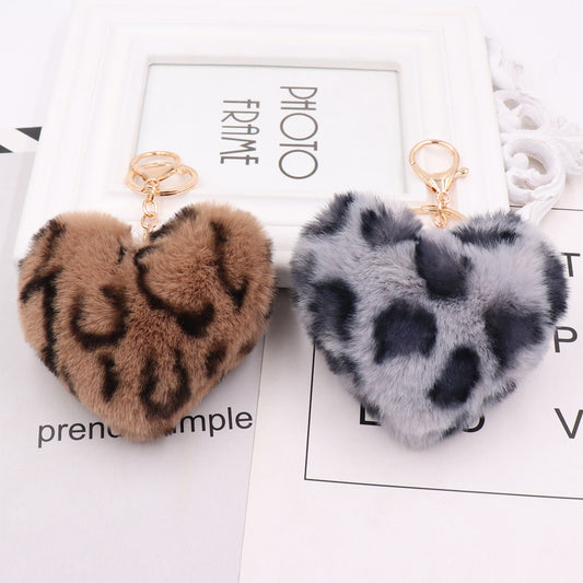 Heart Keychain Fashion Women's Plush