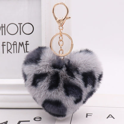 Heart Keychain Fashion Women's Plush