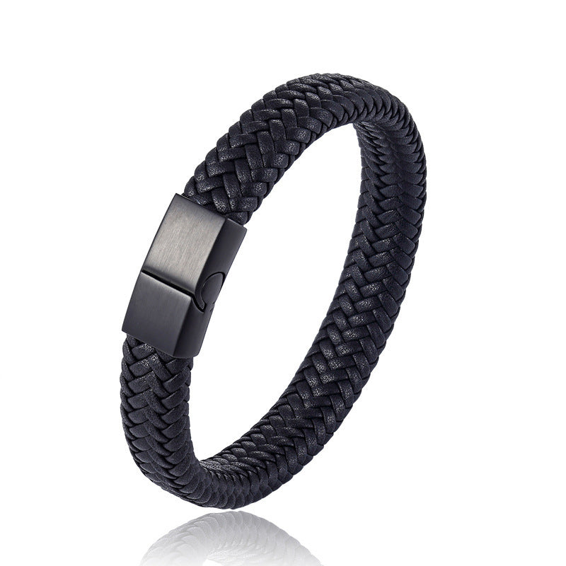Leather Cord Bracelet Authentic Leather Weave