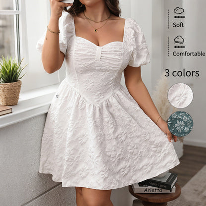 Vrouwen Franse Stijl Puffy Korte Witte Rok