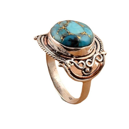 Simple Turquoise Retro Style Popular Creative New Bracelet Ring