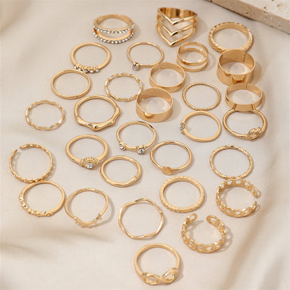 Fashion Personality Mixed Pearl Ring For Women